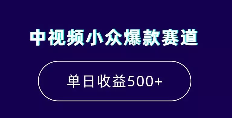 中视频小众爆款赛道，7天涨粉5万+，小白也能无脑操作，轻松月入上万【揭秘】